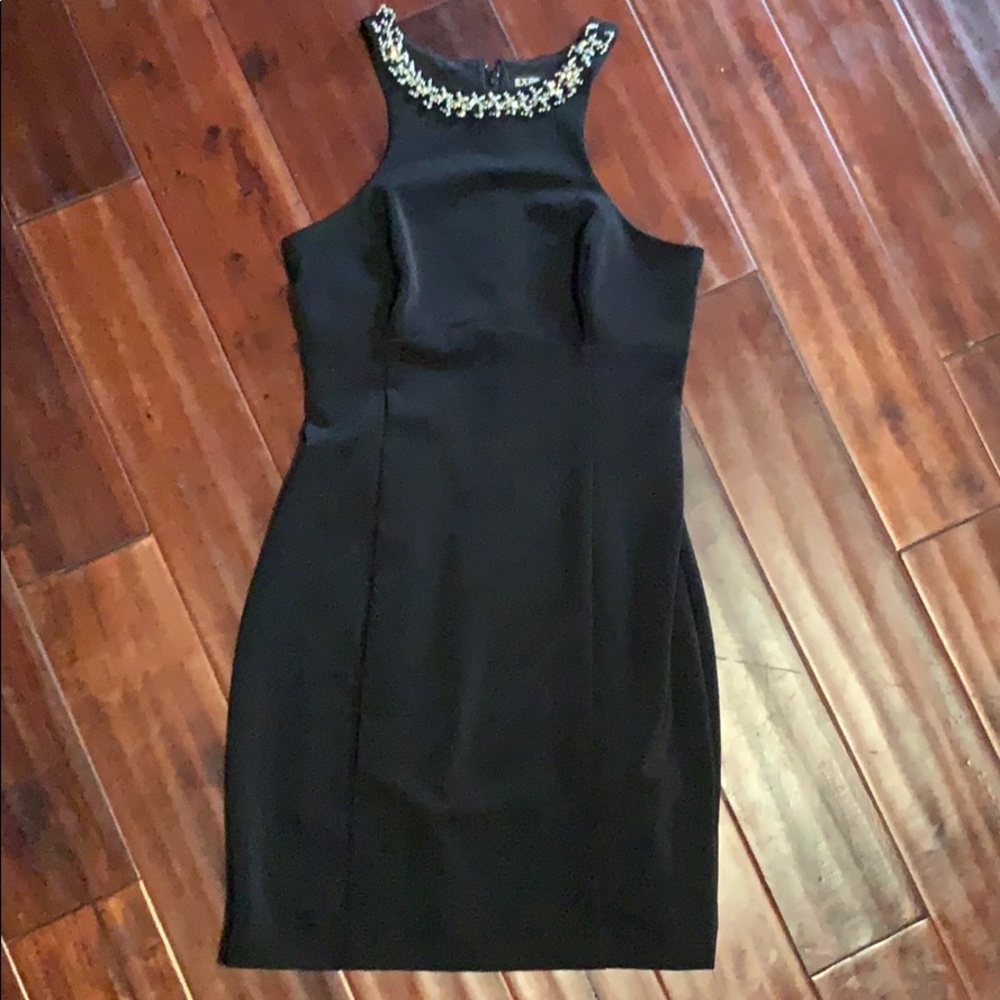 NWOT-Sexy LBD with embellished neck